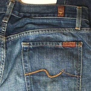 7FAM Classic Relaxed Button Fly Men's Jeans Sz 30W